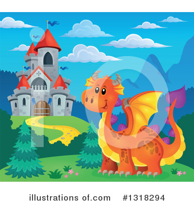 Royalty-Free (RF) Dragon Clipart Illustration by visekart - Stock Sample #1318294