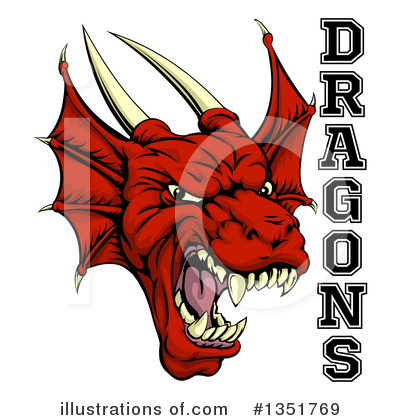 Royalty-Free (RF) Dragon Clipart Illustration by AtStockIllustration - Stock Sample #1351769