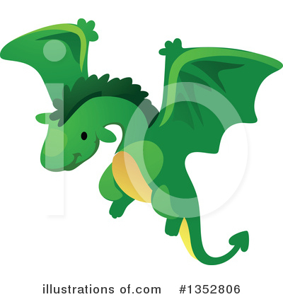 Green Dragon Clipart #1352806 by BNP Design Studio