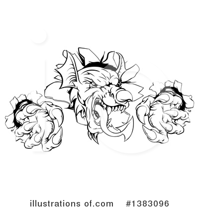 Royalty-Free (RF) Dragon Clipart Illustration by AtStockIllustration - Stock Sample #1383096