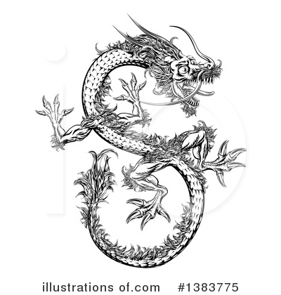 Royalty-Free (RF) Dragon Clipart Illustration by AtStockIllustration - Stock Sample #1383775
