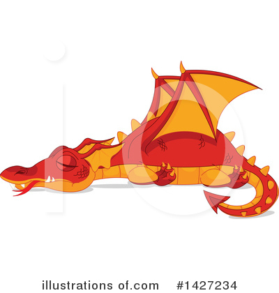 Royalty-Free (RF) Dragon Clipart Illustration by Pushkin - Stock Sample #1427234
