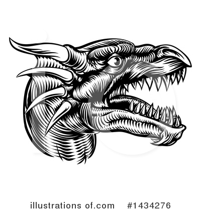Monster Head Clipart #1434276 by AtStockIllustration