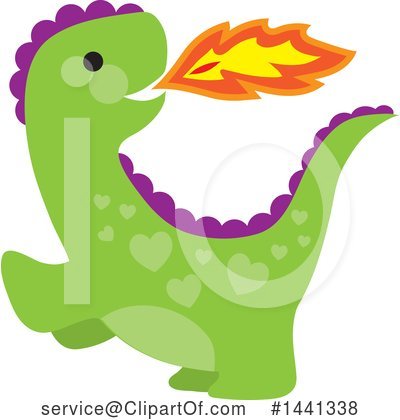 Green Dragon Clipart #1441338 by Maria Bell