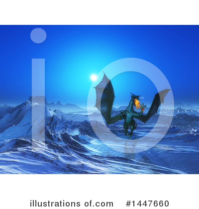 Royalty-Free (RF) Dragon Clipart Illustration by KJ Pargeter - Stock Sample #1447660