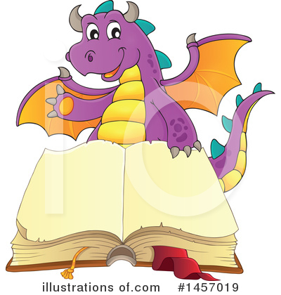 Royalty-Free (RF) Dragon Clipart Illustration by visekart - Stock Sample #1457019