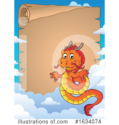 Royalty-Free (RF) Dragon Clipart Illustration by visekart - Stock Sample #1634074