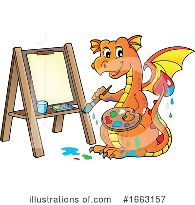 Royalty-Free (RF) Dragon Clipart Illustration by visekart - Stock Sample #1663157
