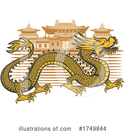 Royalty-Free (RF) Dragon Clipart Illustration by Vector Tradition SM - Stock Sample #1749844