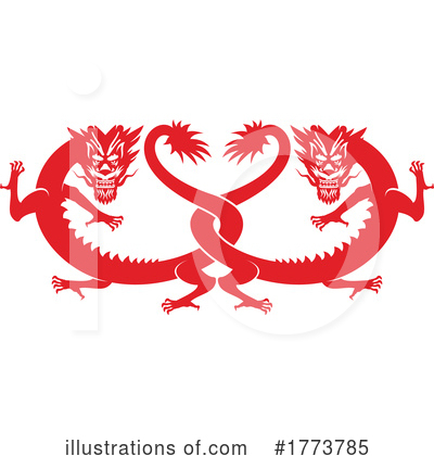 Royalty-Free (RF) Dragon Clipart Illustration by Vector Tradition SM - Stock Sample #1773785