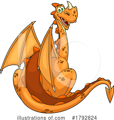 Royalty-Free (RF) Dragon Clipart Illustration by Hit Toon - Stock Sample #1792824