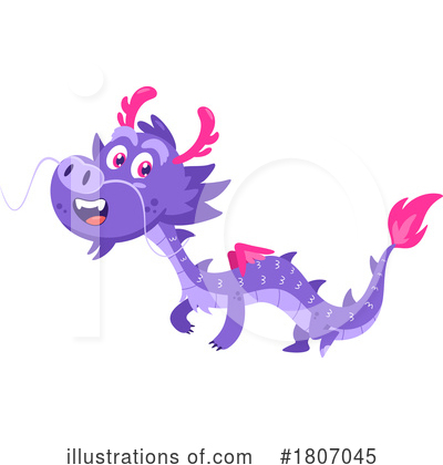 Royalty-Free (RF) Dragon Clipart Illustration by Hit Toon - Stock Sample #1807045