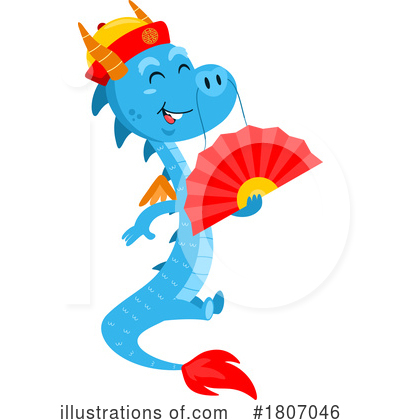 Royalty-Free (RF) Dragon Clipart Illustration by Hit Toon - Stock Sample #1807046