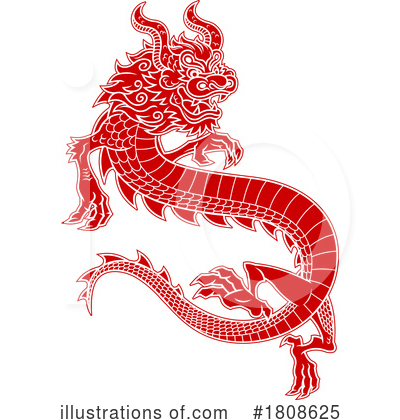 Royalty-Free (RF) Dragon Clipart Illustration by Hit Toon - Stock Sample #1808625