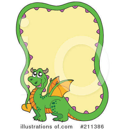 Royalty-Free (RF) Dragon Clipart Illustration by visekart - Stock Sample #211386