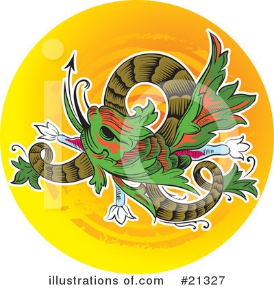 Royalty-Free (RF) Dragon Clipart Illustration by Paulo Resende - Stock Sample #21327