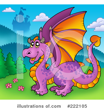 Royalty-Free (RF) Dragon Clipart Illustration by visekart - Stock Sample #222105