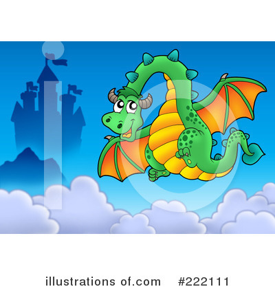 Royalty-Free (RF) Dragon Clipart Illustration by visekart - Stock Sample #222111