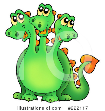 Royalty-Free (RF) Dragon Clipart Illustration by visekart - Stock Sample #222117