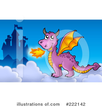 Royalty-Free (RF) Dragon Clipart Illustration by visekart - Stock Sample #222142
