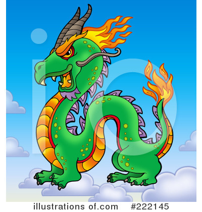 Royalty-Free (RF) Dragon Clipart Illustration by visekart - Stock Sample #222145