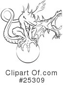 Dragon Clipart #25309 by Leo Blanchette