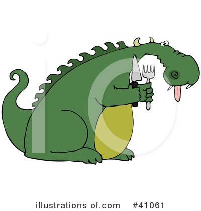 Royalty-Free (RF) Dragon Clipart Illustration by djart - Stock Sample #41061