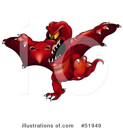 Royalty-Free (RF) Dragon Clipart Illustration by dero - Stock Sample #51949