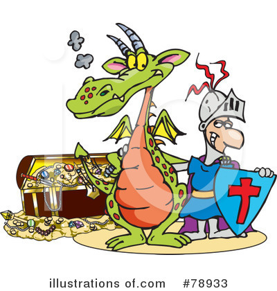 Royalty-Free (RF) Dragon Clipart Illustration by Dennis Holmes Designs - Stock Sample #78933