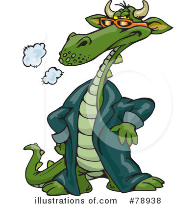 Green Dragon Clipart #78938 by Dennis Holmes Designs