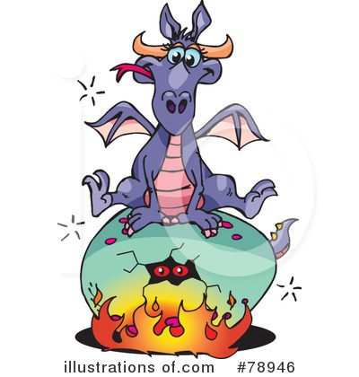 Royalty-Free (RF) Dragon Clipart Illustration by Dennis Holmes Designs - Stock Sample #78946