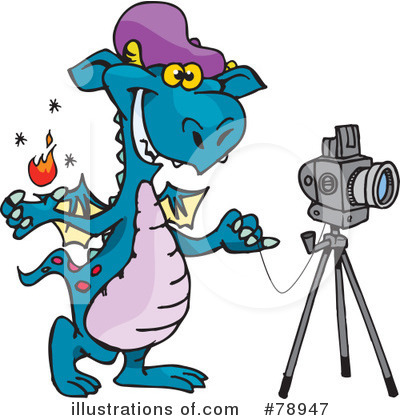 Royalty-Free (RF) Dragon Clipart Illustration by Dennis Holmes Designs - Stock Sample #78947