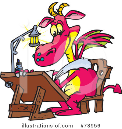 Royalty-Free (RF) Dragon Clipart Illustration by Dennis Holmes Designs - Stock Sample #78956