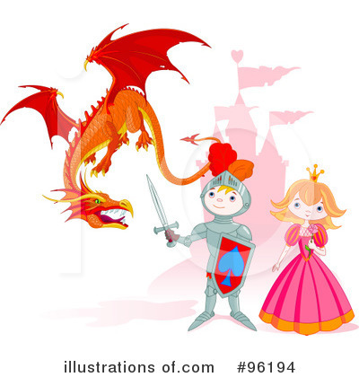Royalty-Free (RF) Dragon Clipart Illustration by Pushkin - Stock Sample #96194