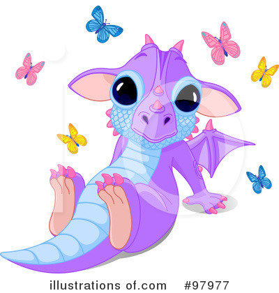 Purple Dragon Clipart #97977 by Pushkin