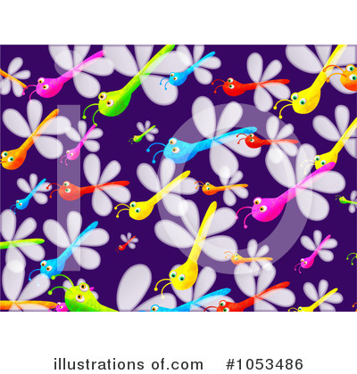 Royalty-Free (RF) Dragonflies Clipart Illustration by Prawny - Stock Sample #1053486