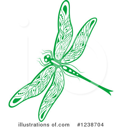 Royalty-Free (RF) Dragonfly Clipart Illustration by Vector Tradition SM - Stock Sample #1238704