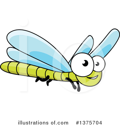 Royalty-Free (RF) Dragonfly Clipart Illustration by Vector Tradition SM - Stock Sample #1375704