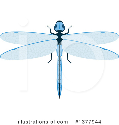 Royalty-Free (RF) Dragonfly Clipart Illustration by Vector Tradition SM - Stock Sample #1377944