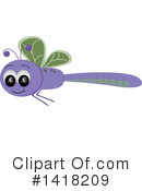 Dragonfly Clipart #1418209 by Pams Clipart