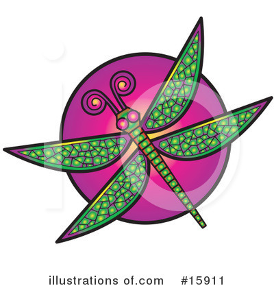 Royalty-Free (RF) Dragonfly Clipart Illustration by Andy Nortnik - Stock Sample #15911