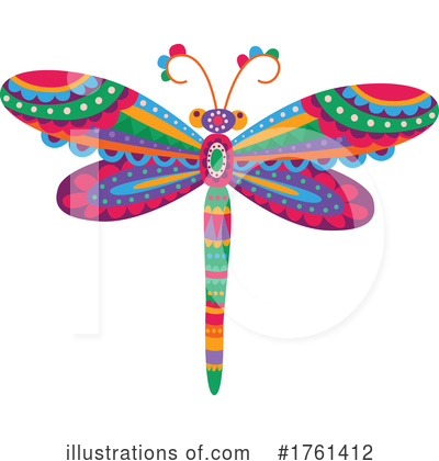 Royalty-Free (RF) Dragonfly Clipart Illustration by Vector Tradition SM - Stock Sample #1761412
