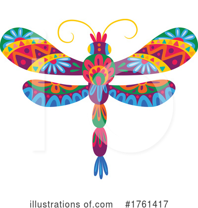 Royalty-Free (RF) Dragonfly Clipart Illustration by Vector Tradition SM - Stock Sample #1761417