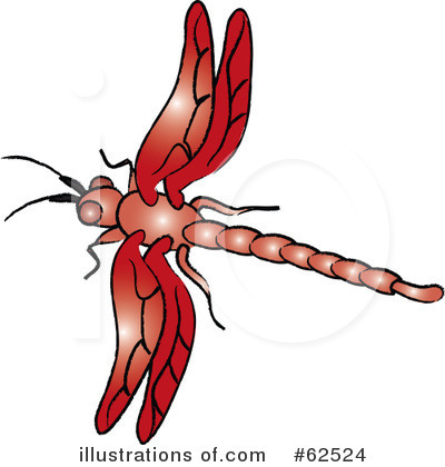 Royalty-Free (RF) Dragonfly Clipart Illustration by Pams Clipart - Stock Sample #62524