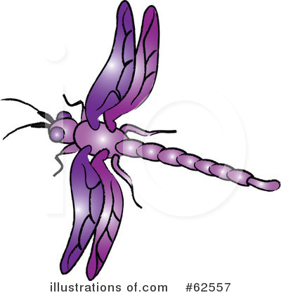 Royalty-Free (RF) Dragonfly Clipart Illustration by Pams Clipart - Stock Sample #62557