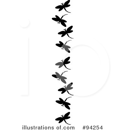 Royalty-Free (RF) Dragonfly Clipart Illustration by Pams Clipart - Stock Sample #94254
