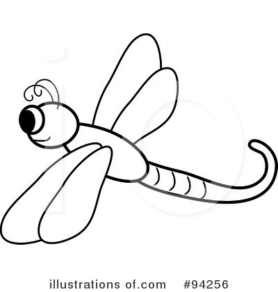 Royalty-Free (RF) Dragonfly Clipart Illustration by Pams Clipart - Stock Sample #94256