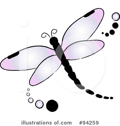 Royalty-Free (RF) Dragonfly Clipart Illustration by Pams Clipart - Stock Sample #94259