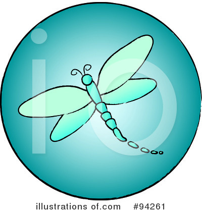 Royalty-Free (RF) Dragonfly Clipart Illustration by Pams Clipart - Stock Sample #94261