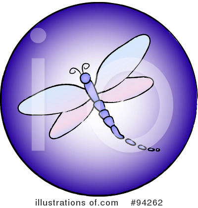 Royalty-Free (RF) Dragonfly Clipart Illustration by Pams Clipart - Stock Sample #94262